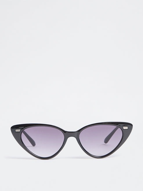 Westside Accessories Black Cateye Sunglasses - Comes with a Pouch and Cleaning Cloth
